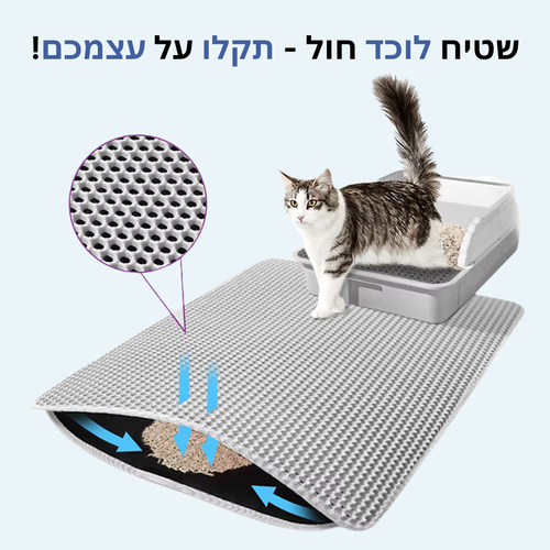 שטיח לוכד חול לחתולים Patent Prime